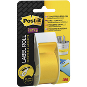 POST-IT NOTAS ROLLO 25mm x 10m AMARILLO NEON 70005169670